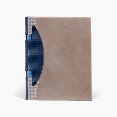 View full screen - View 1 of Lot 34. Moulin premier. 1936. Reliure en veau gris de Jean de Gonet. Édition originale, en tirage de tête sur Arches. Avec un poème autographe..