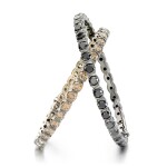 Two diamond bangles