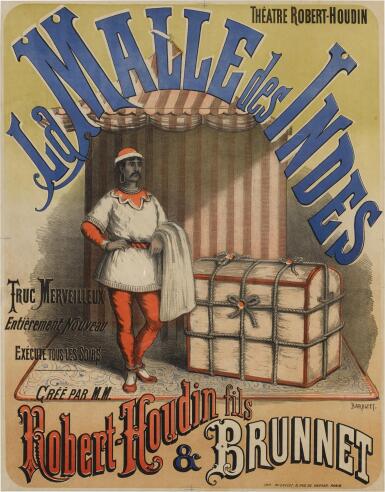 View full screen - View 1 of Lot 529. Robert-Houdin, Emile, & Pierre Edouard Brunnet | The Trunk Trick performed at the Théatre Robert-Houdin.