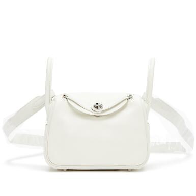 View full screen - View 1 of Lot 71. White Swift Mini Lindy 20 Palladium Hardware, 2023.