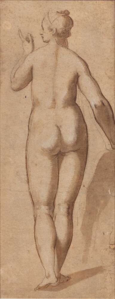 View full screen - View 1 of Lot 1085. Female nude seen from behind | Nu féminin de dos.