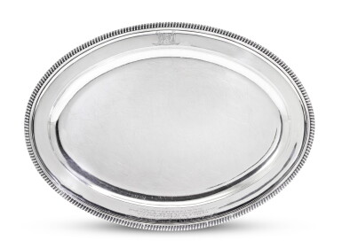 View full screen - View 1 of Lot 120. A George III silver meat dish, probably William Stroud, London, 1805.