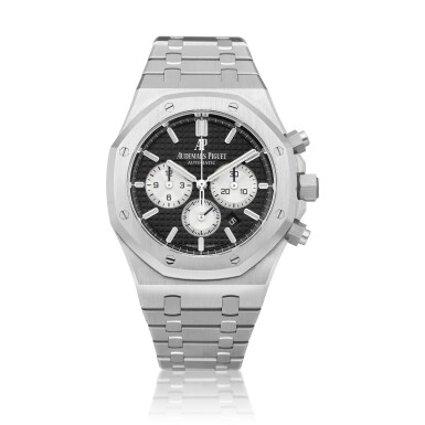 View full screen - View 1 of Lot 2211. Royal Oak, Reference 26331ST | A stainless steel chronograph bracelet watch with date, Circa 2018 | 愛彼 | 皇家橡樹系列 型號26331ST | 精鋼計時鏈帶腕錶,備日期顯示,約2018年製.