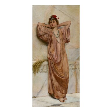 View full screen - View 1 of Lot 17. JOHN REINHARD WEGUELIN | GRECIAN GIRL.