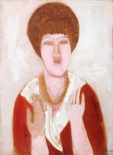 View full screen - View 1 of Lot 32. Portrait de femme (coiffée en turban).