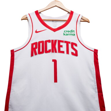 View full screen - View 1 of Lot 191. Amen Thompson Houston Rockets 2023-2024 Game Worn Association Edition Jersey .