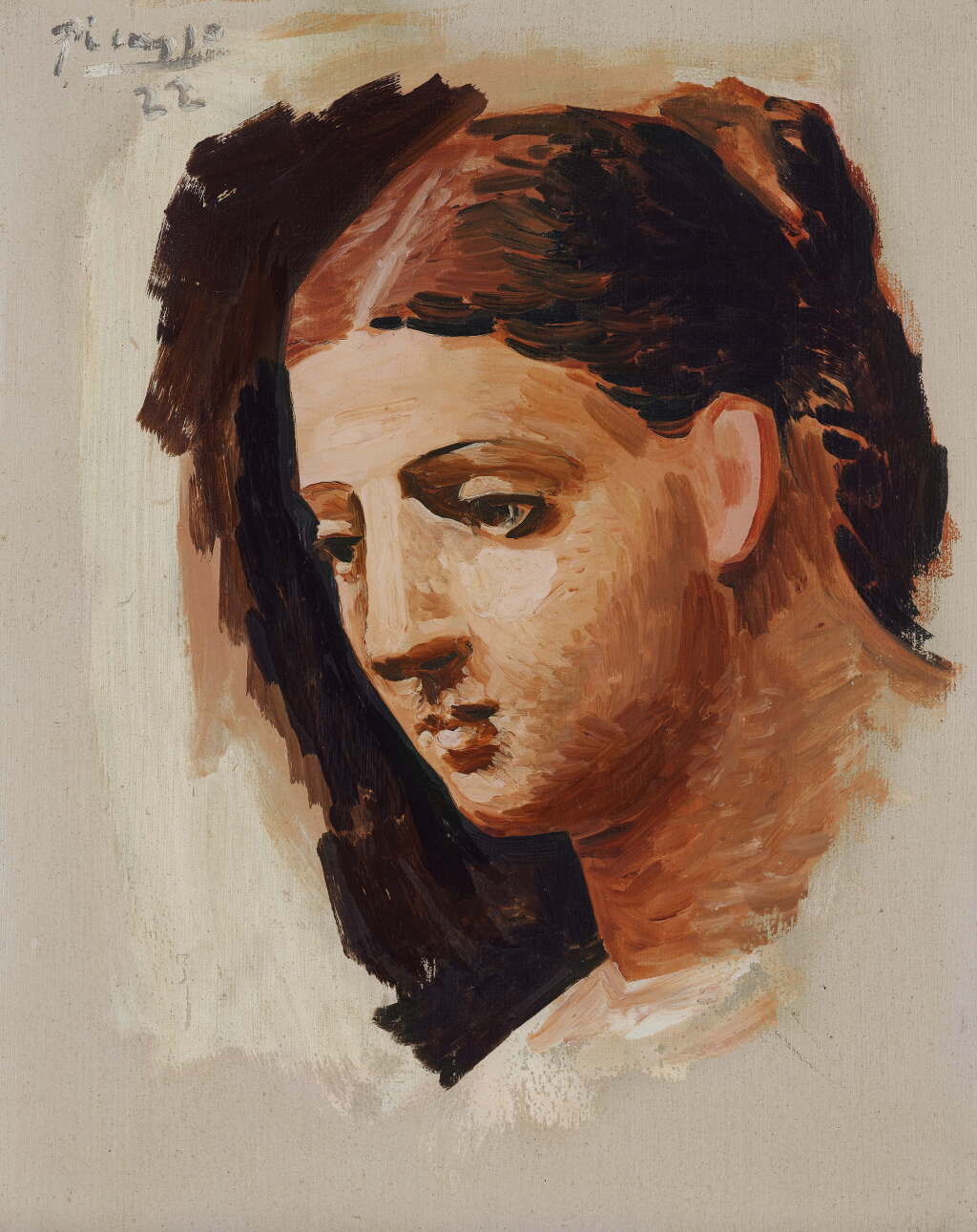 View full screen - View 1 of Lot 53. Tête de femme.