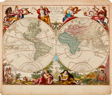 View full screen - View 1 of Lot 57. WORLD MAP | Elwe, Mappe Monde, 1792.