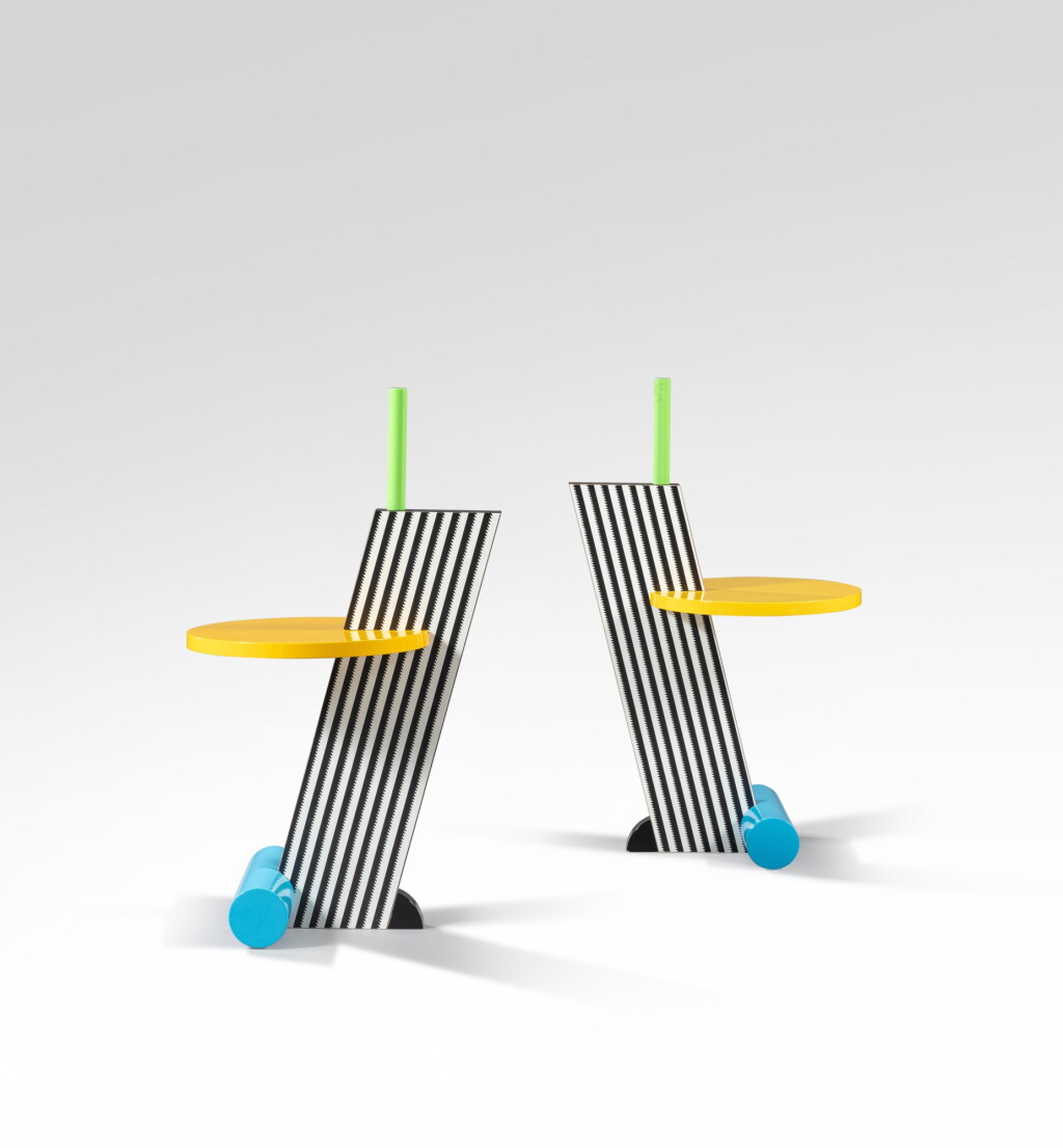 View full screen - View 1 of Lot 214. Deux tables de chevet Flamingo.