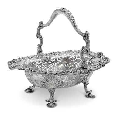 View full screen - View 1 of Lot 51. An Irish Silver Basket, William Townsend, Dublin, Circa 1750.