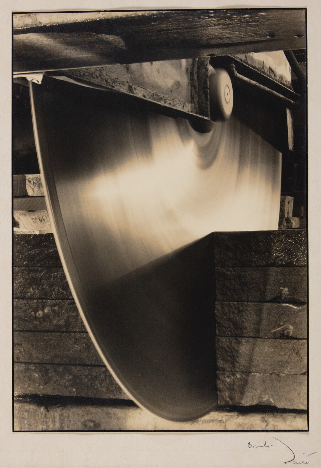 View full screen - View 1 of Lot 86. Diamond Edge Saw, Indiana Limestone Company.
