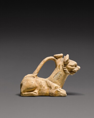 View full screen - View 1 of Lot 42. A Hellenistic Terracotta Askos, circa 3rd/2nd Century B.C..