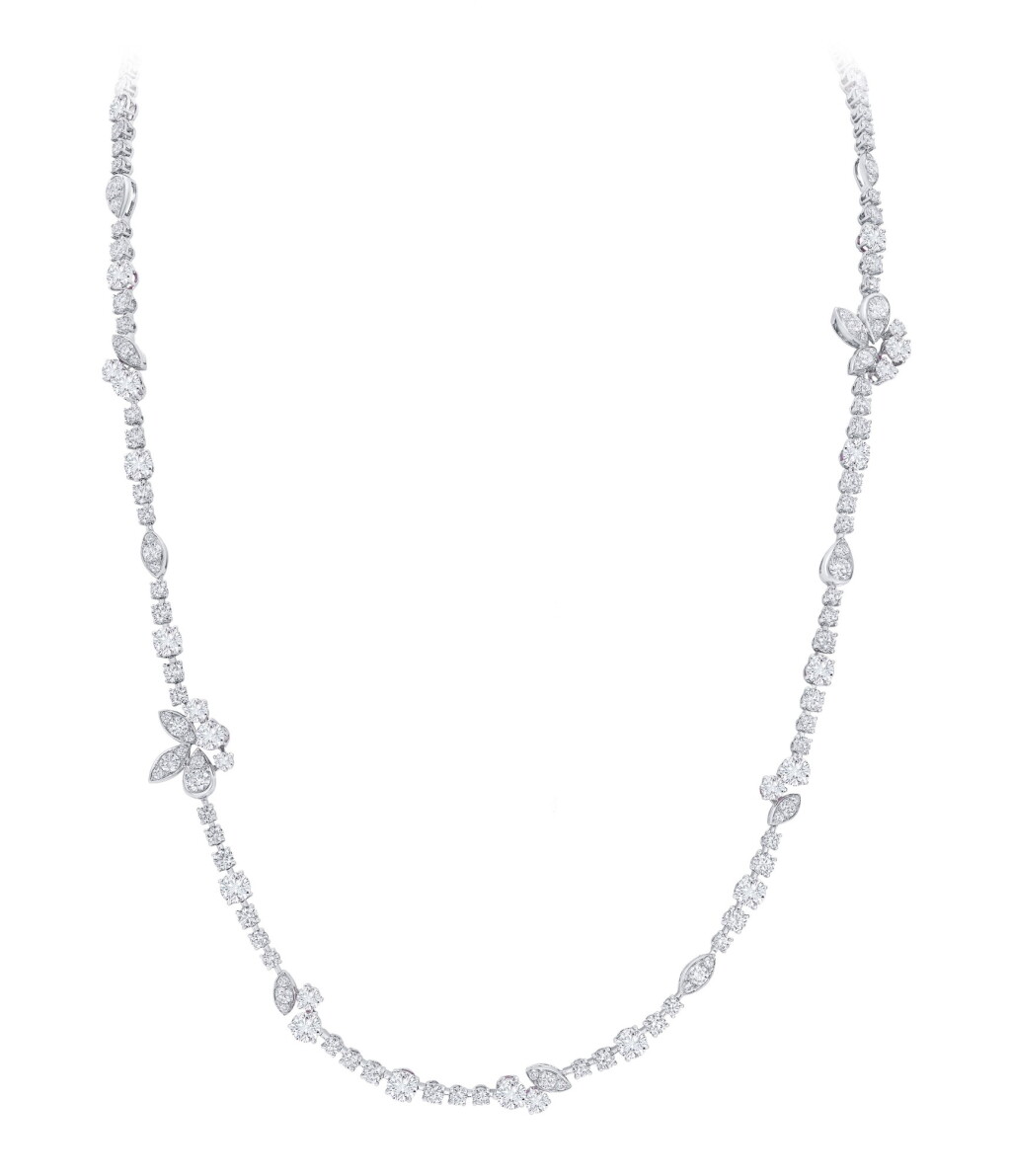 View full screen - View 1 of Lot 11. GRAFF | DIAMOND 'RHYTHM' NECKLACE-BRACELET COMBINATION 格拉夫 | 鑽石「Rhythm」項鏈 / 手鏈.
