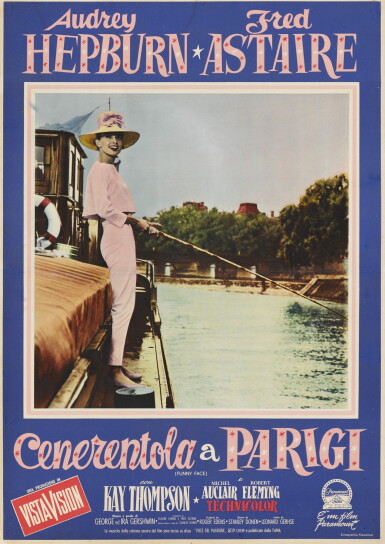 View full screen - View 1 of Lot 18. FUNNY FACE/CENERENTOLA A PARIGI (1956) POSTER, ITALIAN .