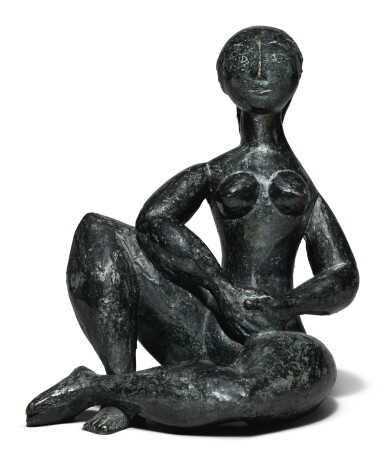 View full screen - View 1 of Lot 63. BALTASAR LOBO | FEMME ASSISE PAR TERRE.