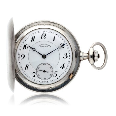View full screen - View 1 of Lot 207. A continental silver hunting cased keyless lever watch Circa 1915, no. 81827.