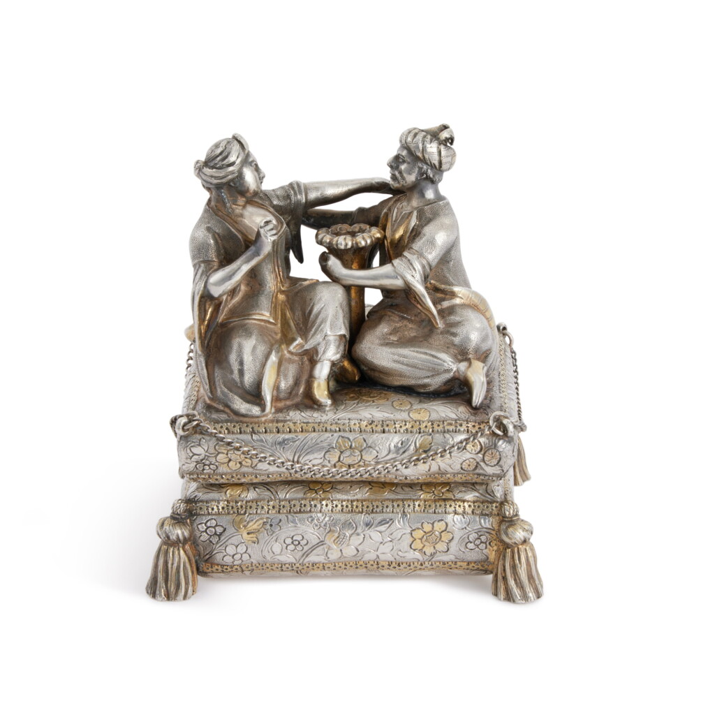 View full screen - View 1 of Lot 161. An Italian Parcel-Gilt Silver 'Turquerie' Perfume Burner, Venice, Late 18th Century.