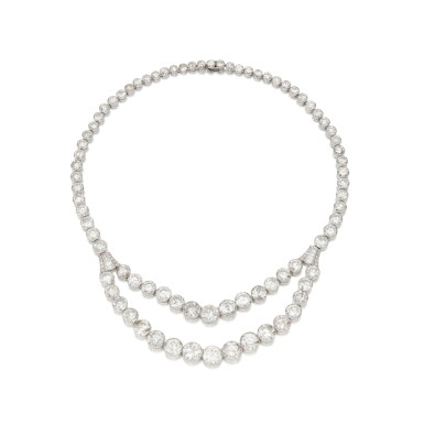 View full screen - View 1 of Lot 43. Diamond necklace (Collier in diamanti) .
