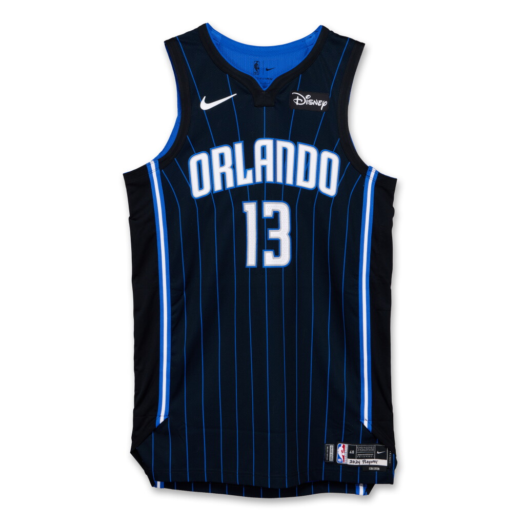 View full screen - View 1 of Lot 178. Jett Howard Orlando Magic 2024 NBA Playoffs Eastern Conference Round 1 Game Issued Icon Edition Jersey | Game 1 and 2 .