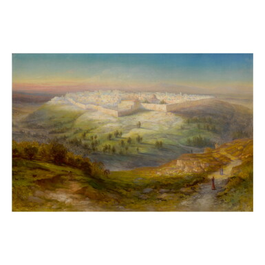 View full screen - View 1 of Lot 25. SAMUEL LAWSON BOOTH | VIEW OF JERUSALEM.