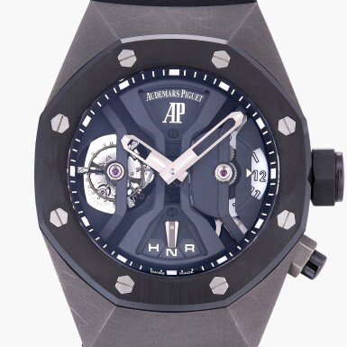 View full screen - View 1 of Lot 127. Royal Oak Concept GMT Tourbillon, Reference 26560IO.OO.D002CA.01.A | A titanium and ceramic dual time zone tourbillon wristwatch with crown position and day/night indicator | Circa 2014.