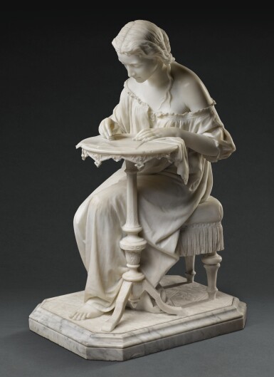 View full screen - View 1 of Lot 27. GIOVANNI SPERTINI | FANCIULLA CHE SCRIVE (GIRL WRITING).