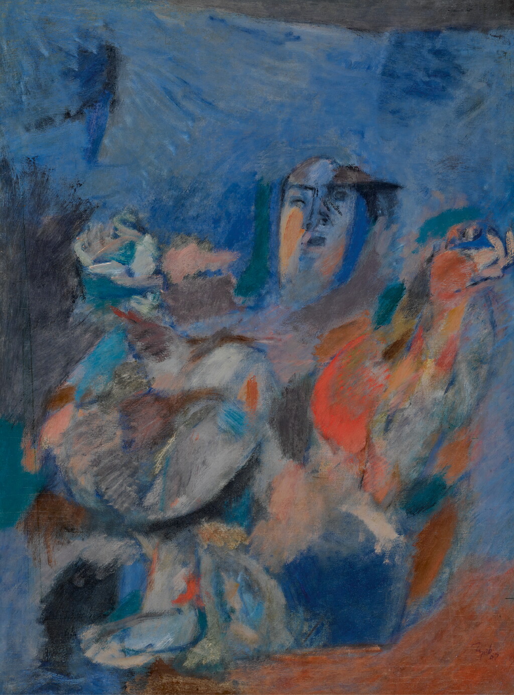 View full screen - View 1 of Lot 15. TYEB MEHTA | Sitting Figure.