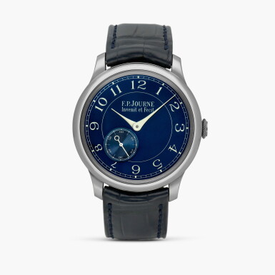 View full screen - View 1 of Lot 2573. Chronomètre Bleu | A tantalum wristwatch, Circa 2014.