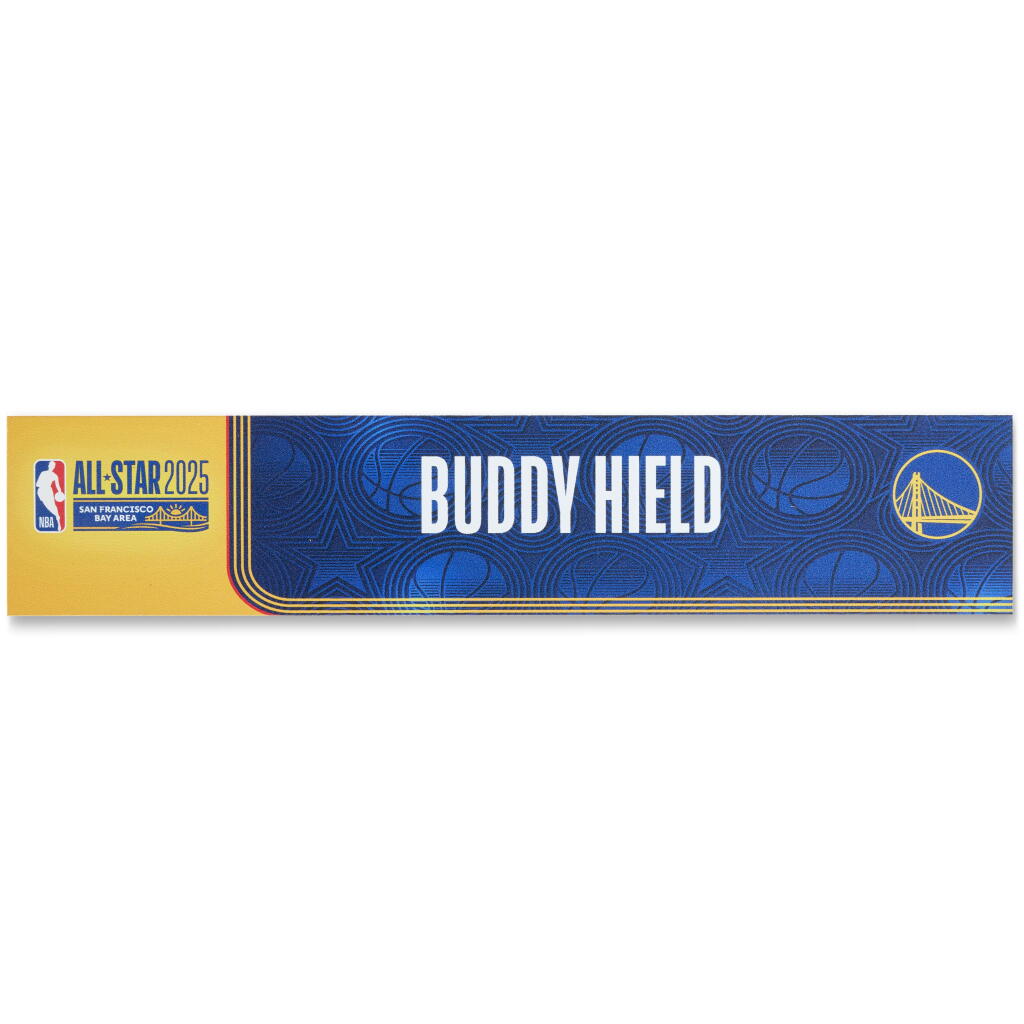 View full screen - View 1 of Lot 76. Buddy Hield ‘NBA All-Star Weekend’ Locker Room Nameplate.