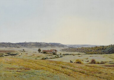 View full screen - View 1 of Lot 190. A Young Shepherd in an Extensive Landscape.