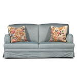 An Edwardian style upholstered sofa, late 20th century, in the manner of Howard & Sons