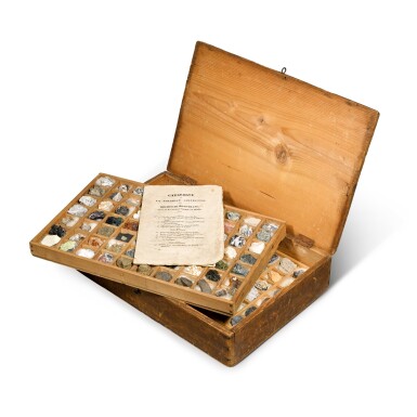 View full screen - View 1 of Lot 53. "Catalogue de La Nouvelle Collection des Roches du Mont Blanc" - A collection of geological minerals, marbles and fossils, after Prof. Jurine and Mr. Brard, early 19th century.