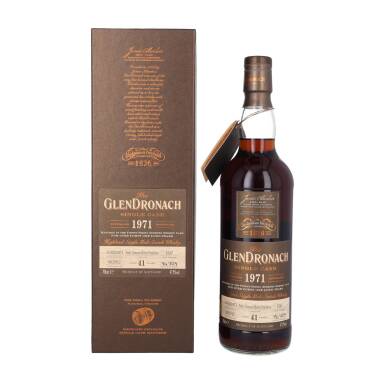 View full screen - View 1 of Lot 5175. The Glendronach Single Cask 41 Year Old 47.9 abv 1971 (1 BT70).