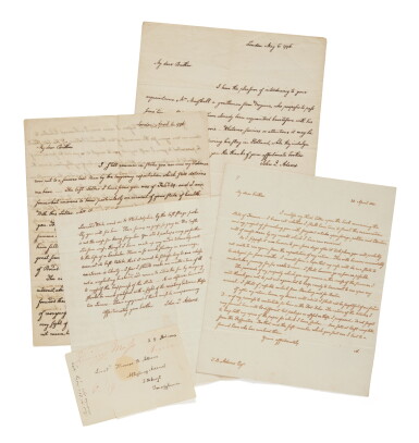 View full screen - View 1 of Lot 1117. Adams, John Quincy | A very good, sometimes revealing, fraternal correspondence.