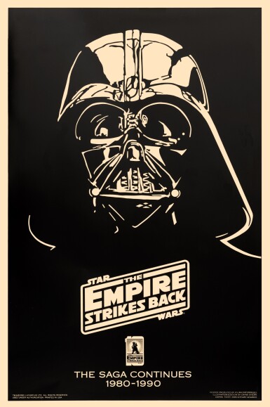 View full screen - View 1 of Lot 87. The Empire Strikes Back (1980), Gold Mylar 10th anniversary (1990), US.