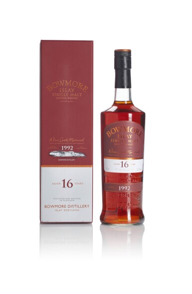 View full screen - View 1 of Lot 172. Bowmore 16 Year Old Wine Cask Matured 53.5 abv 1992.