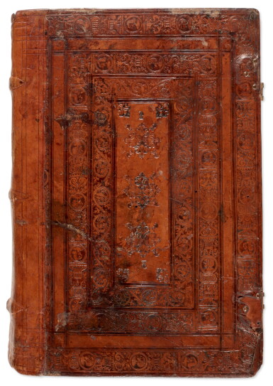 View full screen - View 1 of Lot 62. Duns Scotus, Primus (-tertius) super sententias, Venice, 1506, Spanish plateresque calf.