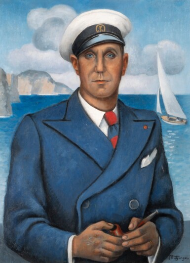View full screen - View 1 of Lot 154. JEAN METZINGER | LE CAPITAINE CLOVIS DUFOUR.