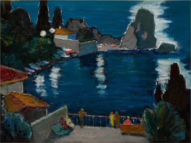 View full screen - View 1 of Lot 44. Tchekhov's Bay at Night.