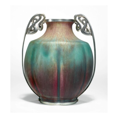 View full screen - View 1 of Lot 109. EUGÈNE BAUDIN | TWO-HANDLED VASE.