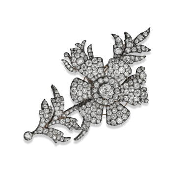 View full screen - View 1 of Lot 1866. Diamond Brooch, Late 19th Century | 鑽石 胸針,十九世紀晚期.