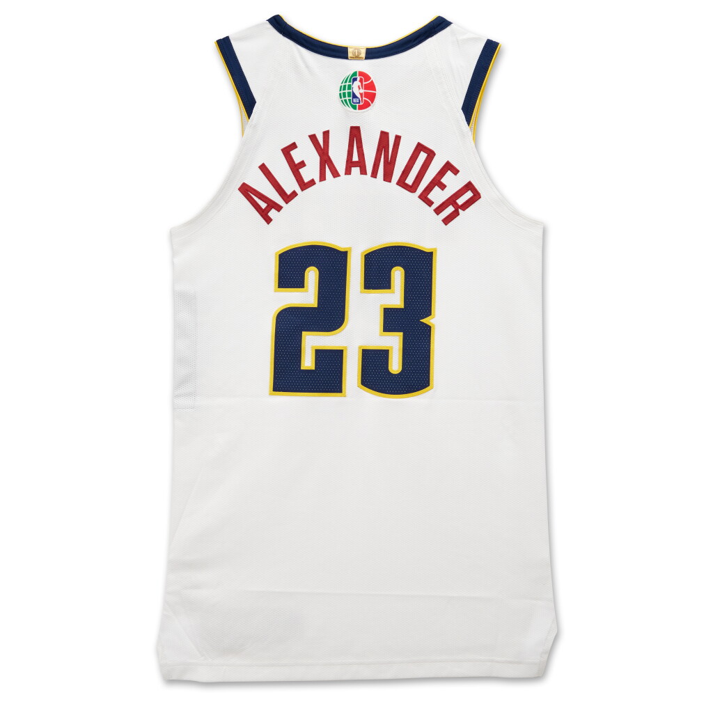 View full screen - View 1 of Lot 103. Trey Alexander ‘Abu Dhabi Games’ Denver Nuggets 2024-2025 Game Worn Association Edition Jersey | Matched to 2 Games .