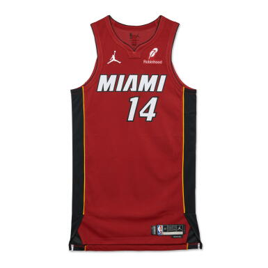 View full screen - View 1 of Lot 125. Tyler Herro Miami Heat 2024-2025 Emirates NBA Cup Game Worn Statement Edition Jersey .