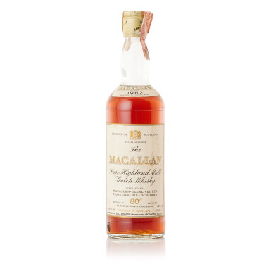 View full screen - View 1 of Lot 9312. The Macallan Campbell Hope & King 80 Proof 1962 (1 BT75).