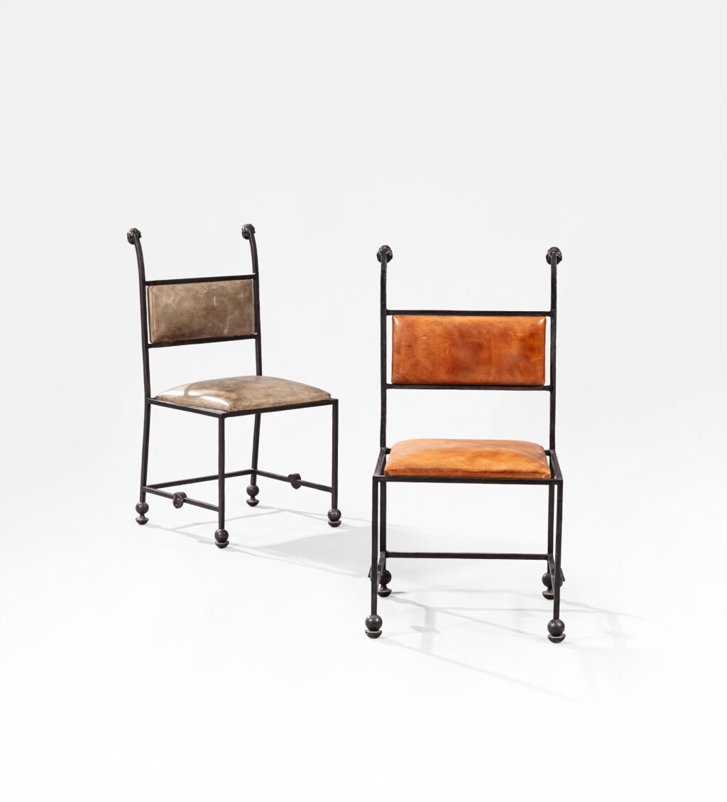 View full screen - View 1 of Lot 1059. Two chairs | Deux chaises.