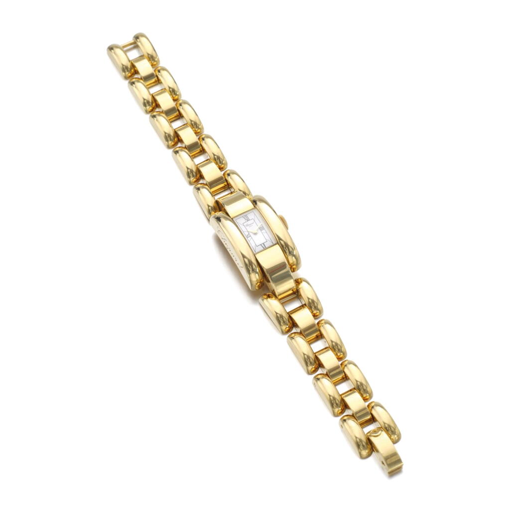 View full screen - View 1 of Lot 243. LADY'S GOLD WRISTWATCH, 'LA STRADA', CHOPARD.
