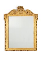 A George II style giltwood mirror, 19th century
