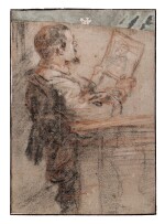 Study of an Artist Looking at a Drawing