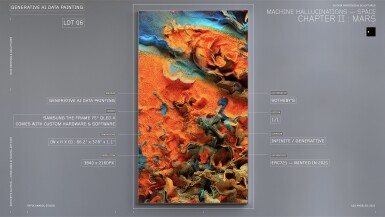 View full screen - View 1 of Lot 6. Machine Hallucinations – Space | Chapter II: Mars (Generative AI Data Painting).