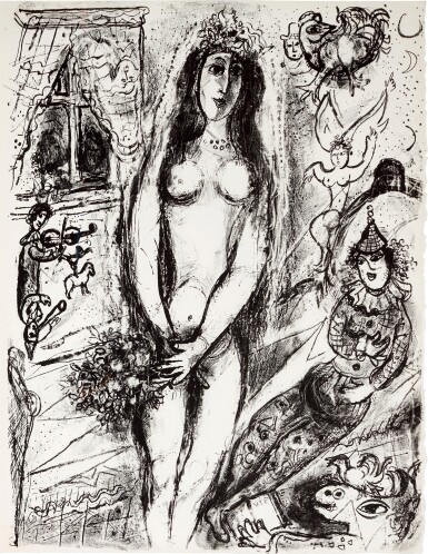 View full screen - View 1 of Lot 51. MARC CHAGALL | LE CIRQUE: ONE PLATE (M. 520; C. BKS. 68).